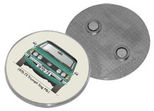 Triumph Stag MkI 1970-73 Round Fridge Magnet